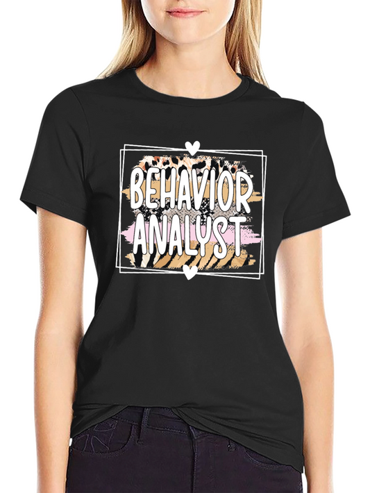 Behavior Analyst Leopard Print T-Shirt