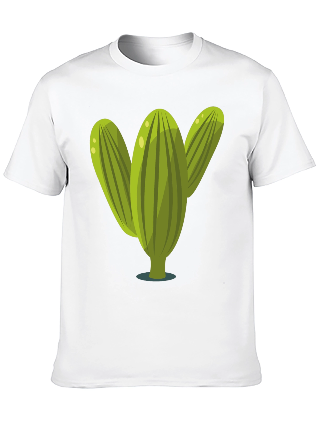 Cactus Graphic Tee - Black Cotton T-Shirt