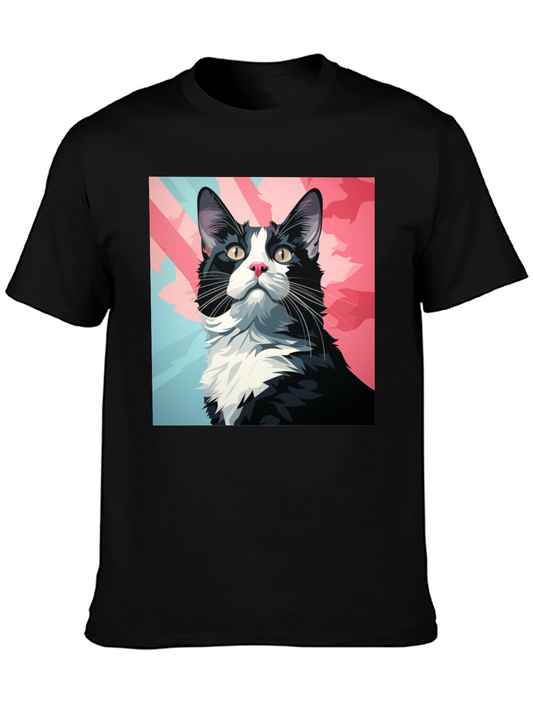 Cool Cat Graphic Tee - Black T-Shirt