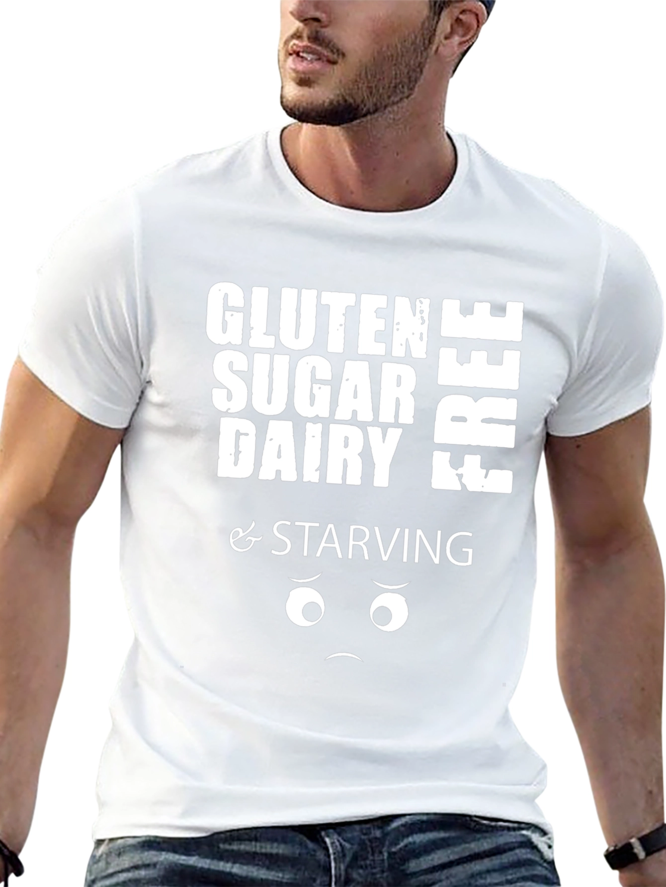 Gluten Sugar Dairy Free & Starving Graphic Tee