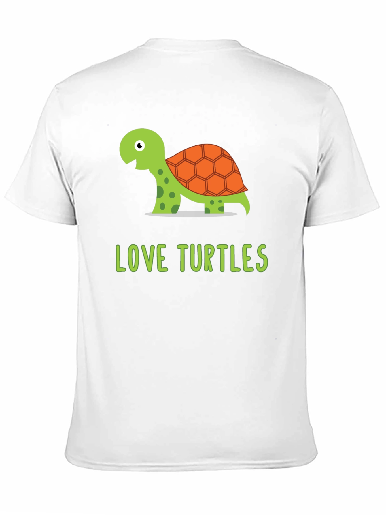 Love Turtles Graphic Tee - Black Cotton T-Shirt