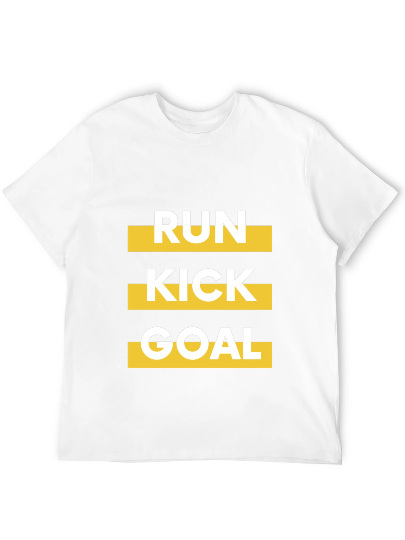 Run Kick Goal Black Graphic Tee