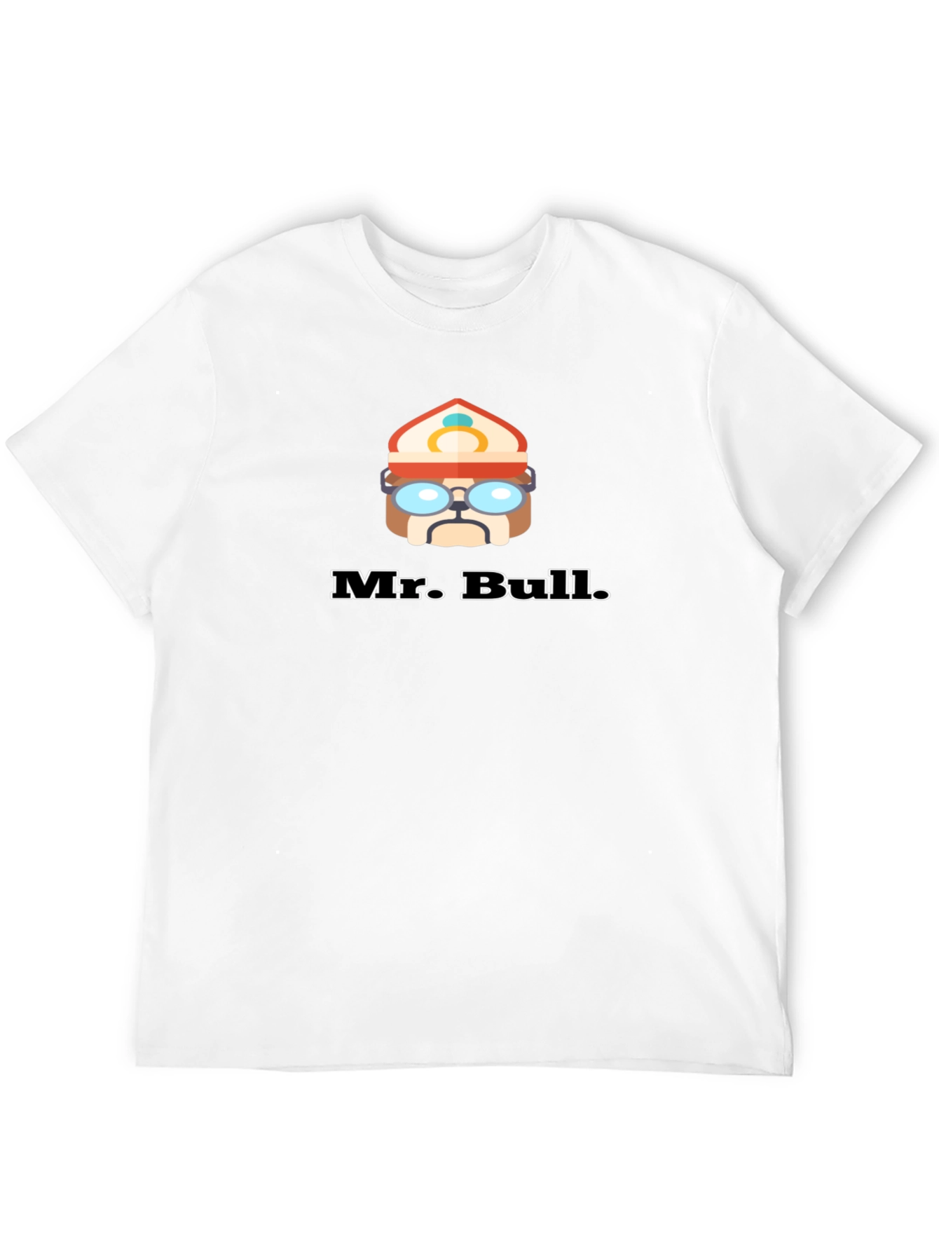 Mr. Bull Black T-Shirt Cartoon Graphic Tee