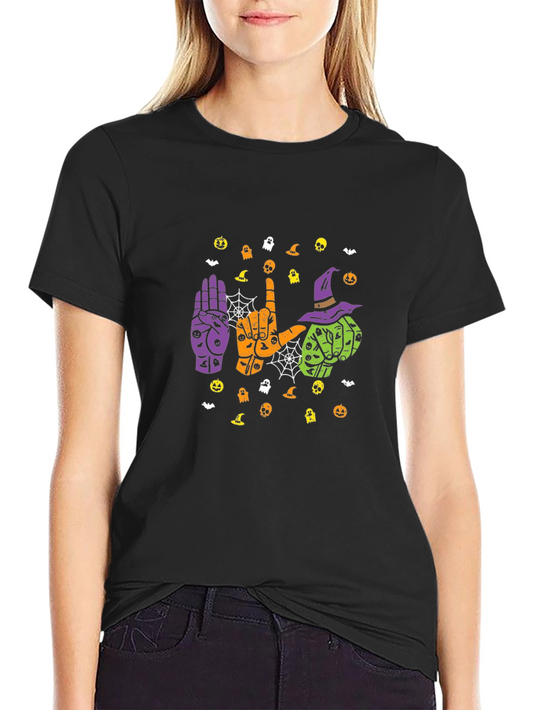 Halloween ASL T-Shirt - I Love You Sign