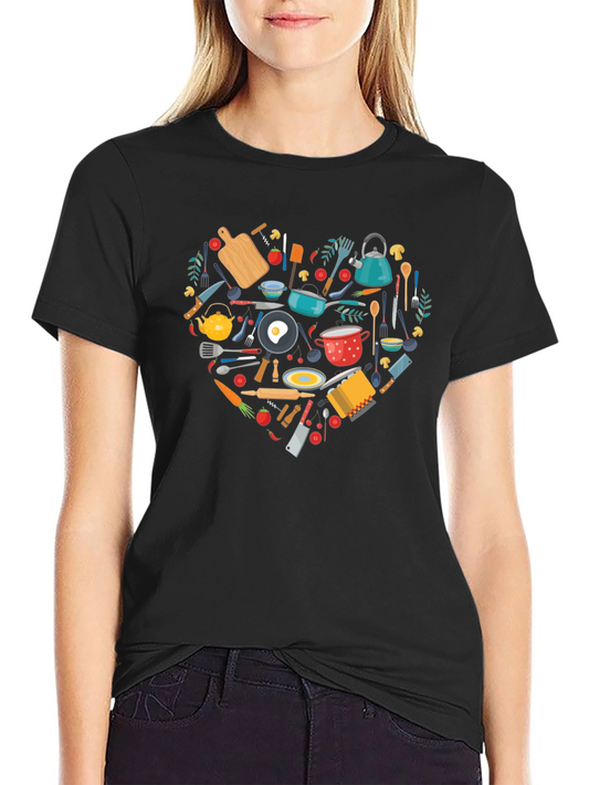 Chefs Heart T-Shirt - Culinary Love!