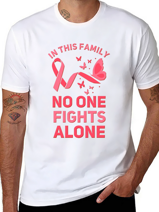 Breast Cancer Awareness T-Shirt: In This Family No One Fights Alone