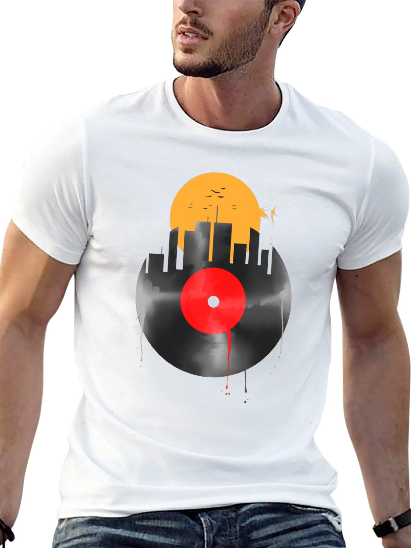 Cityscape Vinyl Graphic T-Shirt