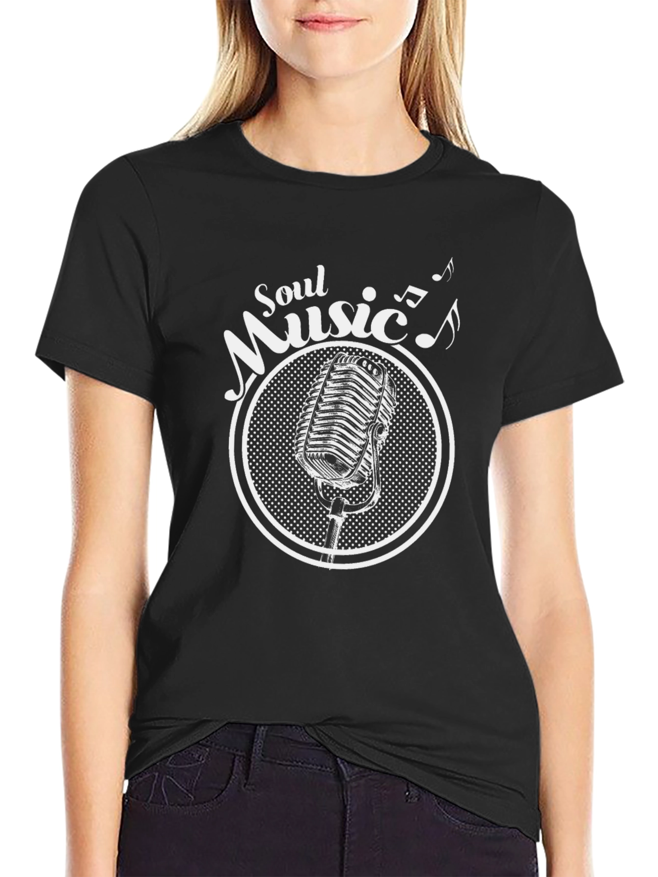 Soul Music Retro Microphone T-Shirt