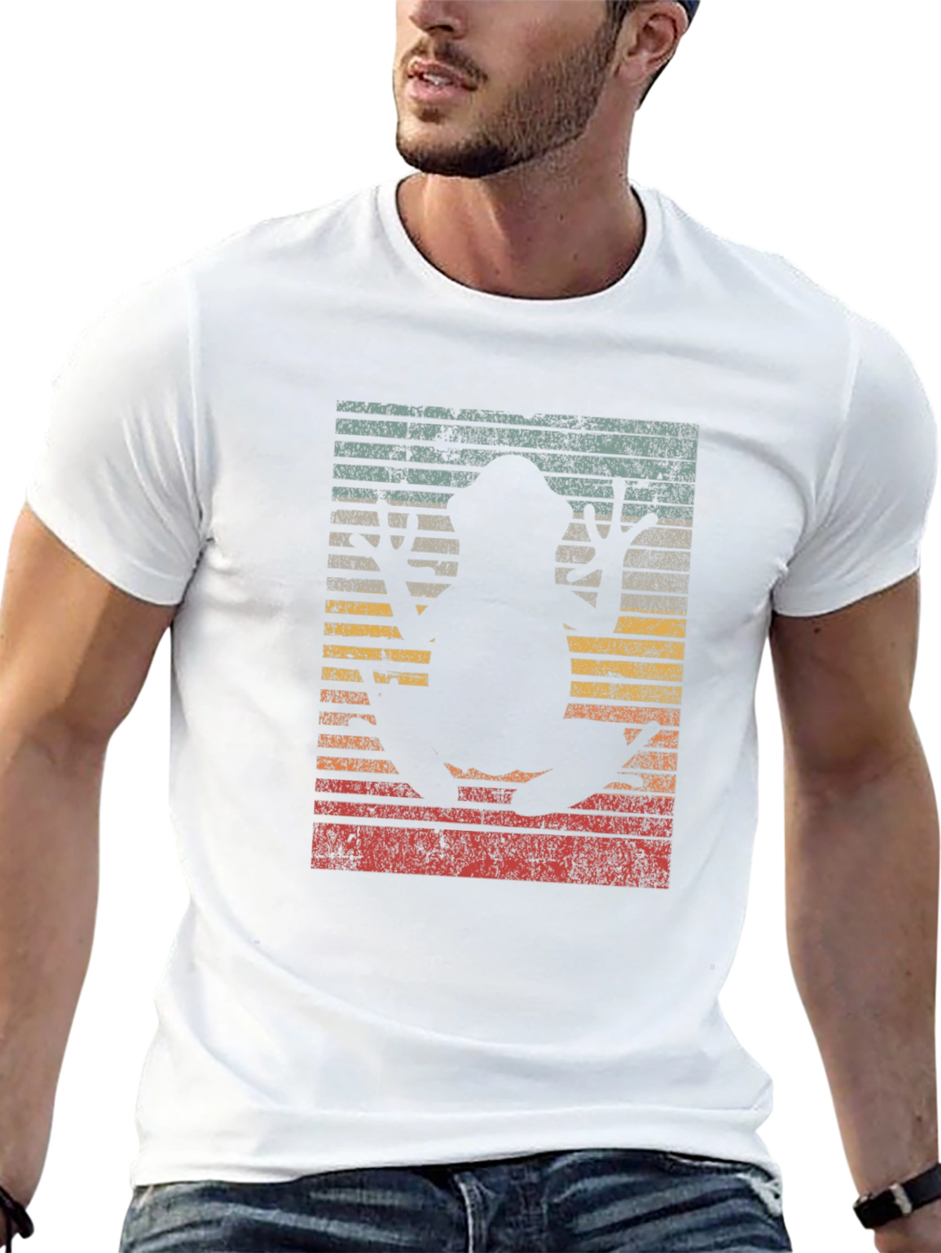 Retro Frog Silhouette T-Shirt