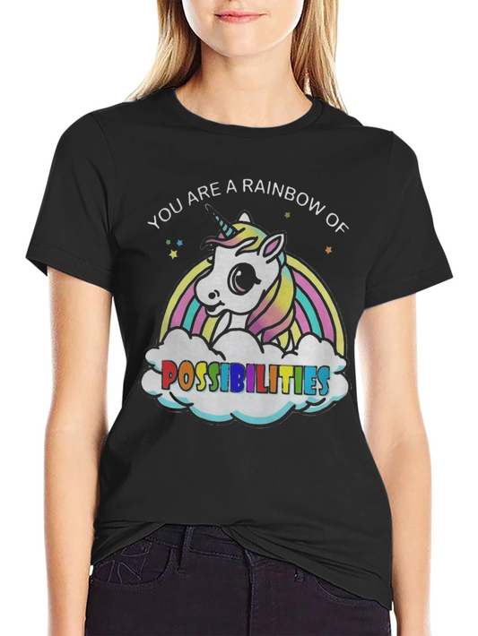 Rainbow Unicorn Possibilities Graphic Tee