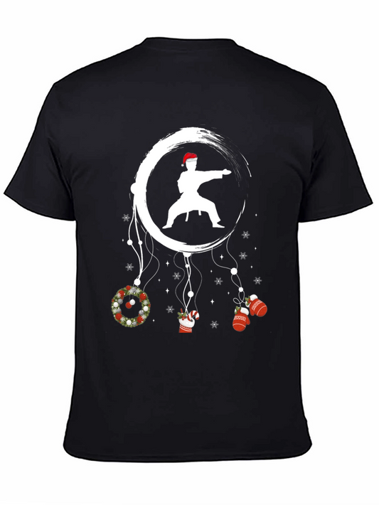 Christmas Karate Graphic Tee - Holiday Martial Arts Shirt