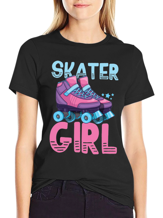 Skater Girl Roller Skate T-Shirt