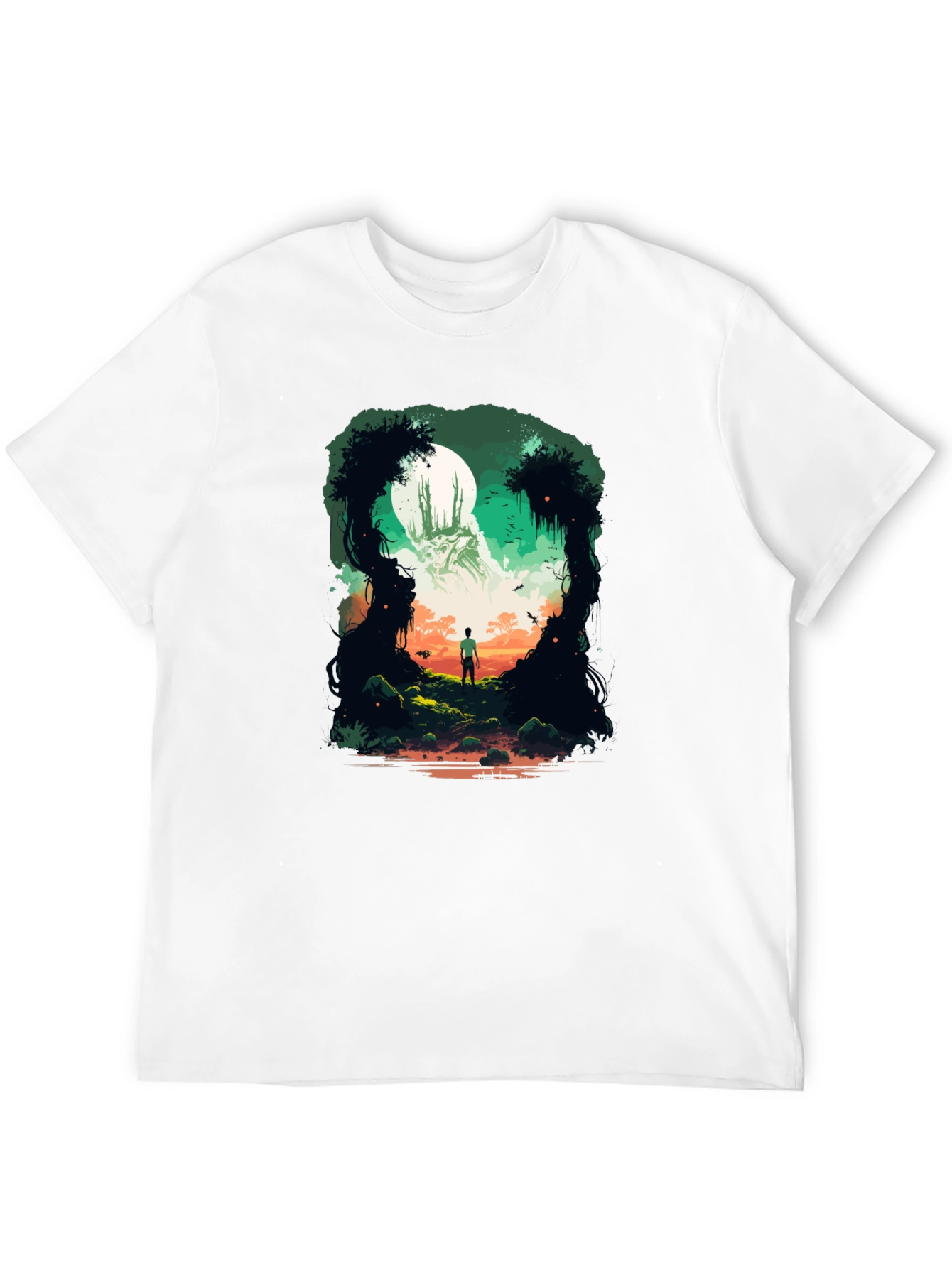 Enchanted Forest Graphic Tee - Mystical Adventure Shirt