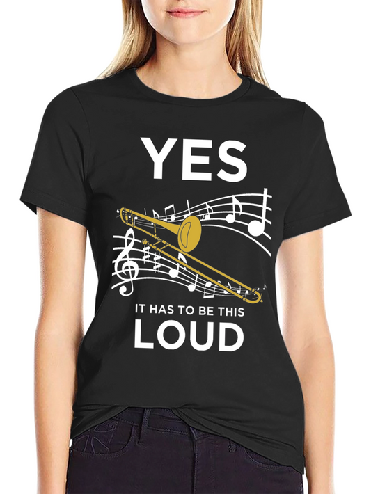 Yes Loud Trombone Graphic Tee