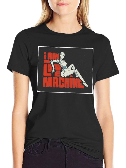 I am No Love Machine Robot Graphic Tee