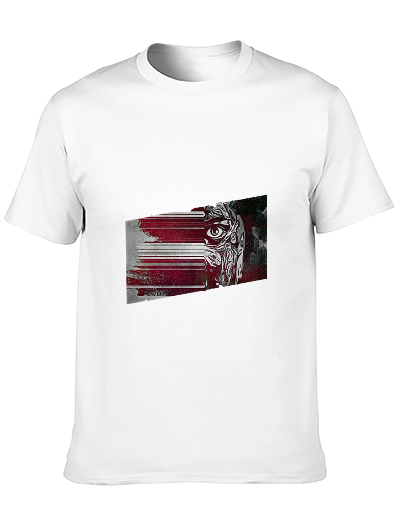 Glitch Art Graphic Tee - Modern Urban Style