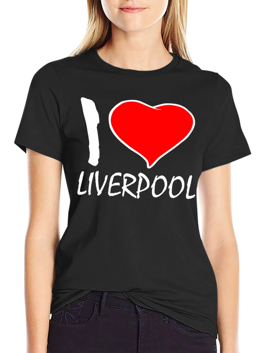 I Heart Liverpool Black T-Shirt