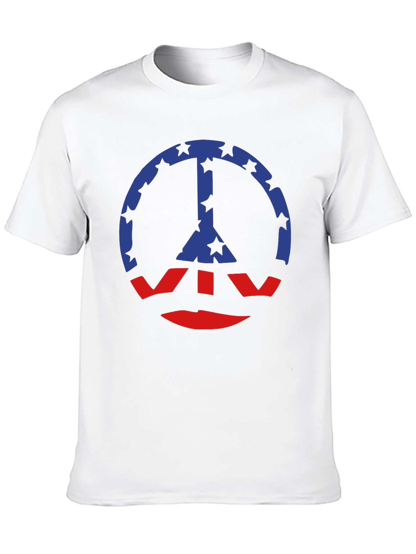 Peace Symbol T-Shirt: Star & Stripe Graphic Tee
