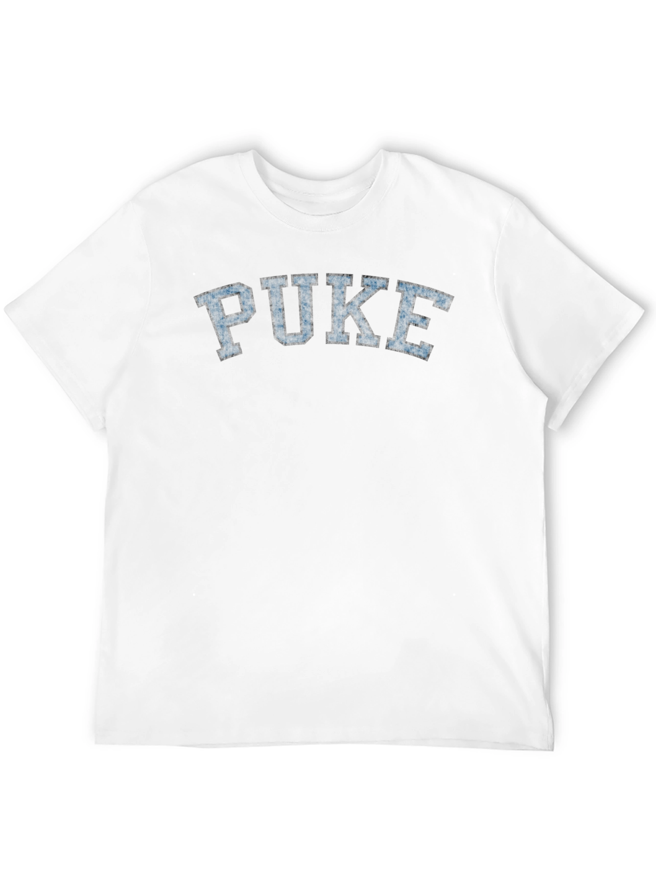 Puke Graphic T-Shirt - Classic Fit Crew Neck