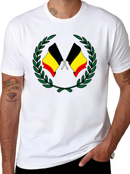 Belgian Flag Laurel Wreath T-Shirt
