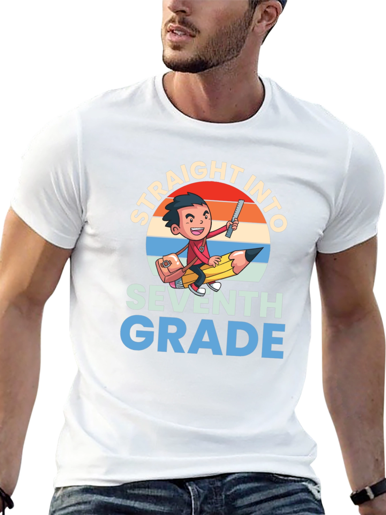 Straight Into Seventh Grade Graphic Tee