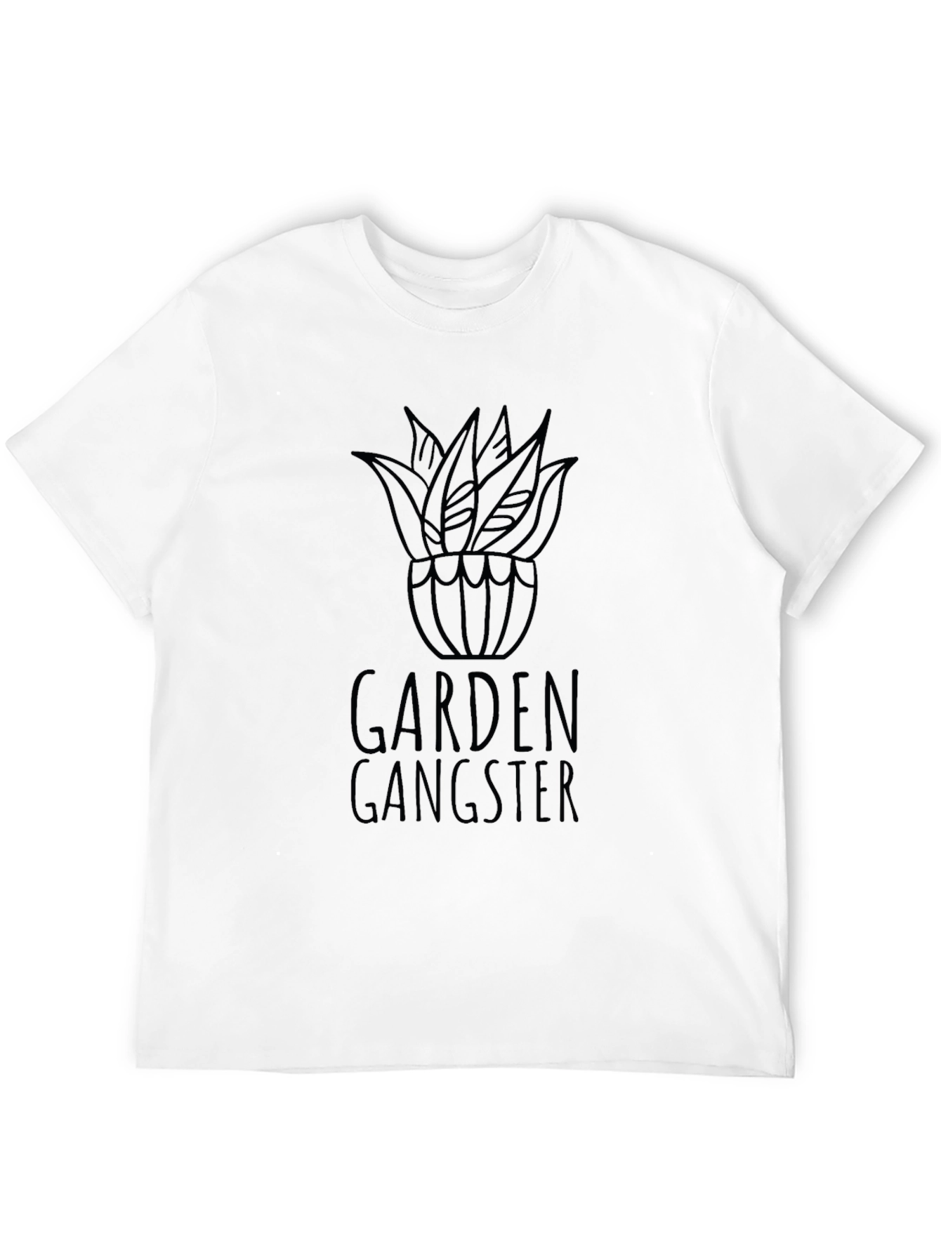 Garden Gangster Black T-Shirt - Urban Gardener Style