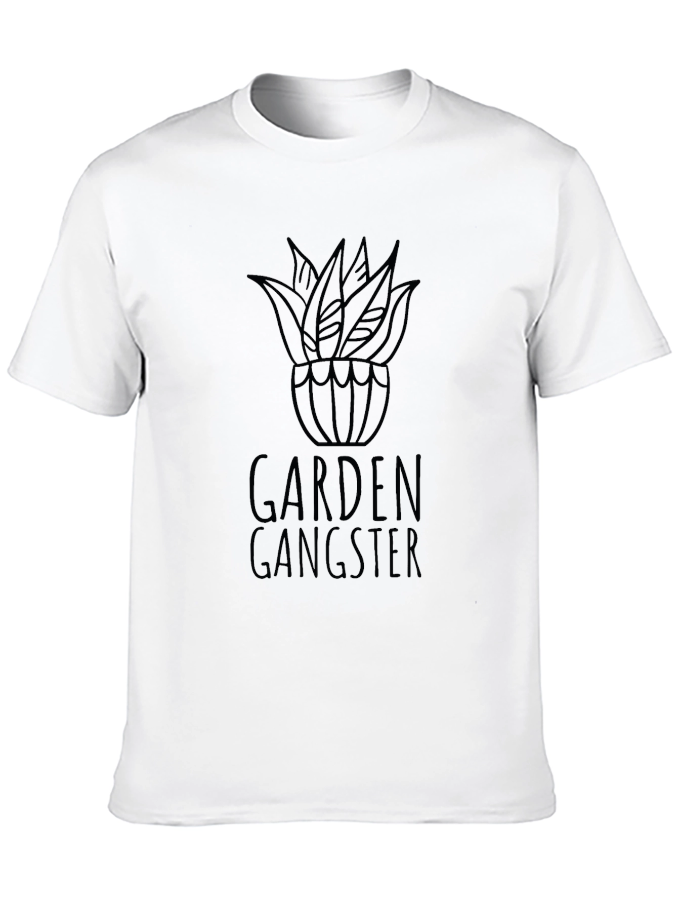 Garden Gangster Black T-Shirt - Urban Gardener Style