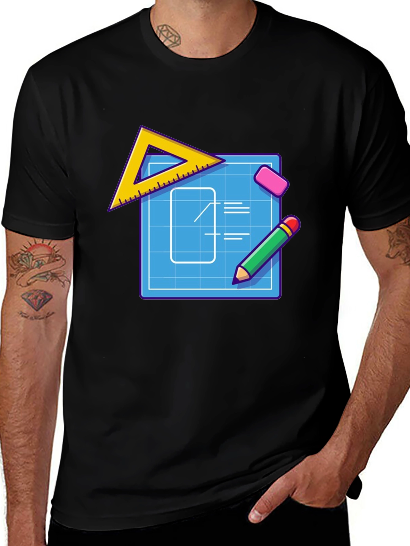 Blueprint Graphic Tee - Architect T-Shirt