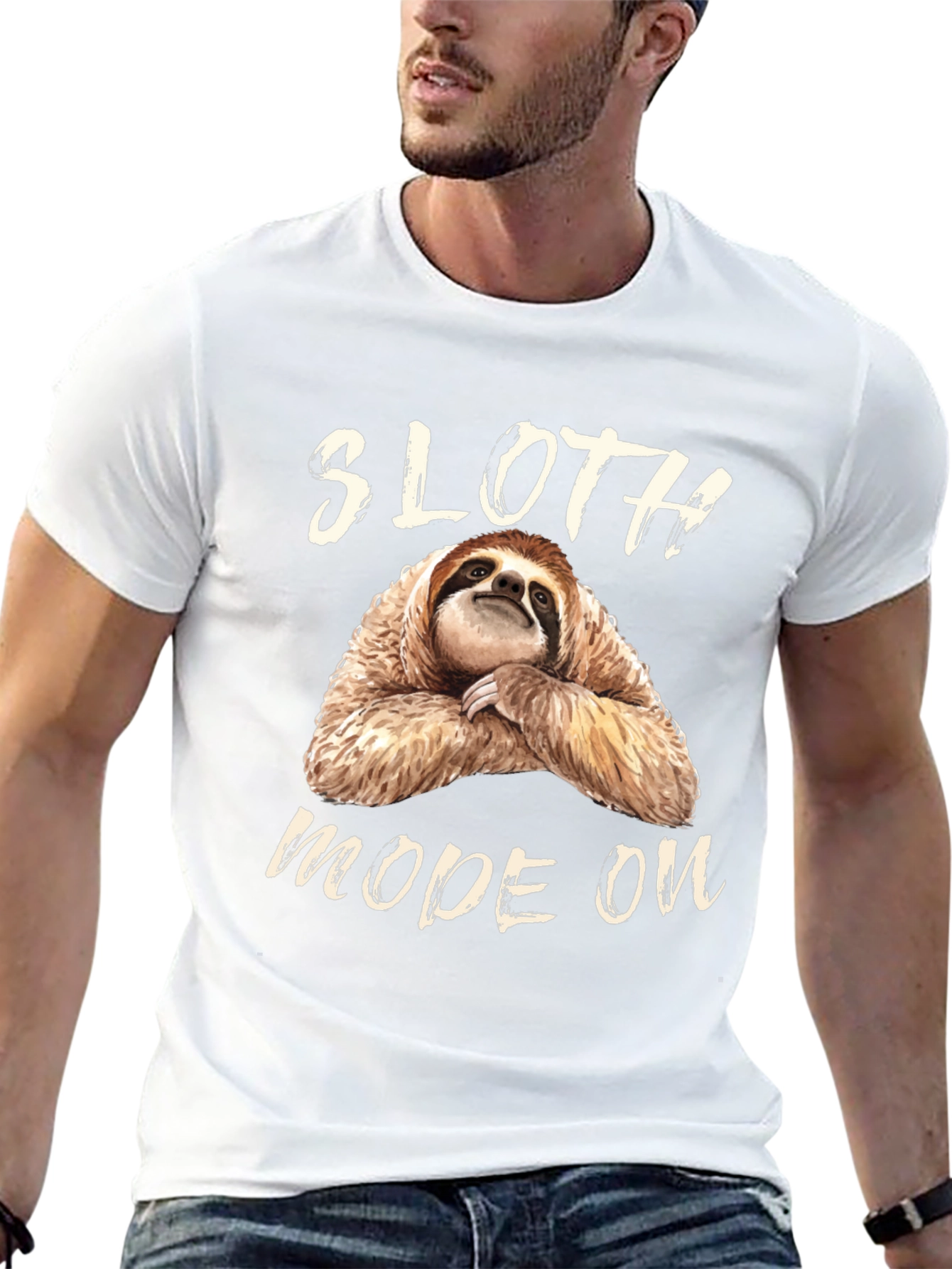 Sloth Mode On Graphic Tee - Relaxed Fit