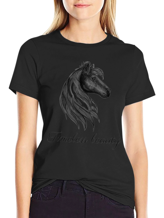 Timeless Beauty Horse Graphic T-Shirt