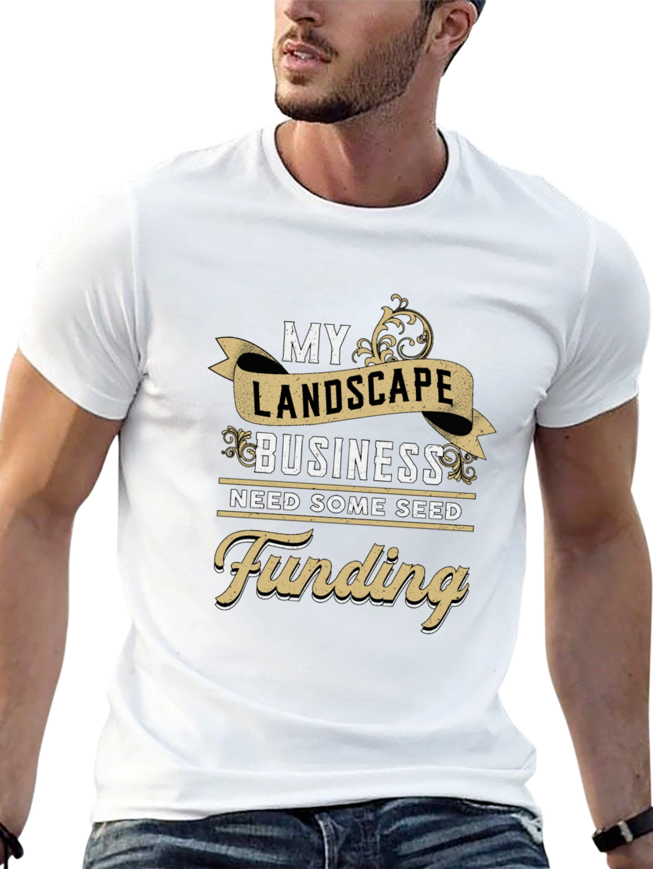Landscape Business Funding T-Shirt - Black