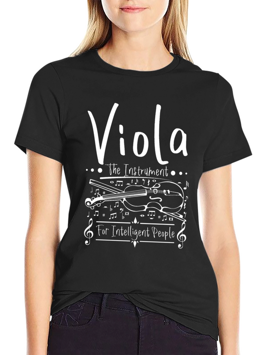 Viola Music T-Shirt - For Intelligent People Musician Tee