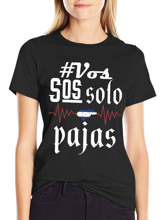 Honduras Pride T-Shirt - #Vos SOS solo pajas - Black