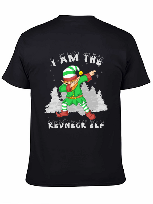 I Am The Redneck Elf Dabbing Funny T-Shirt
