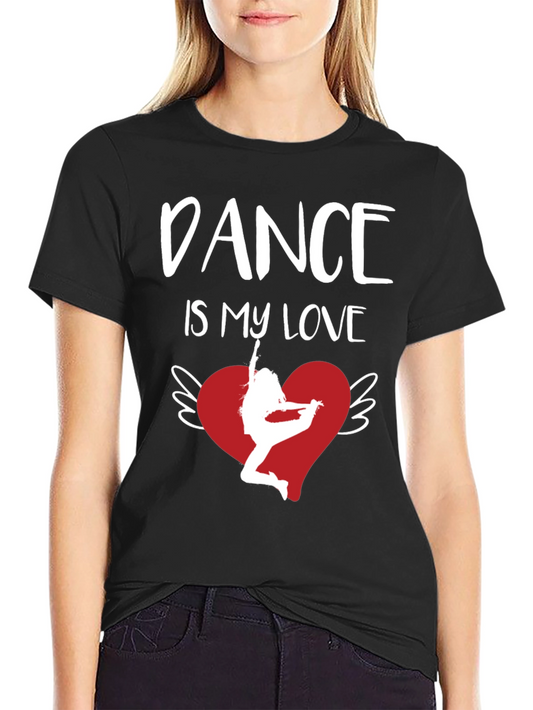 Dance is My Love Graphic Tee - Heart Wings