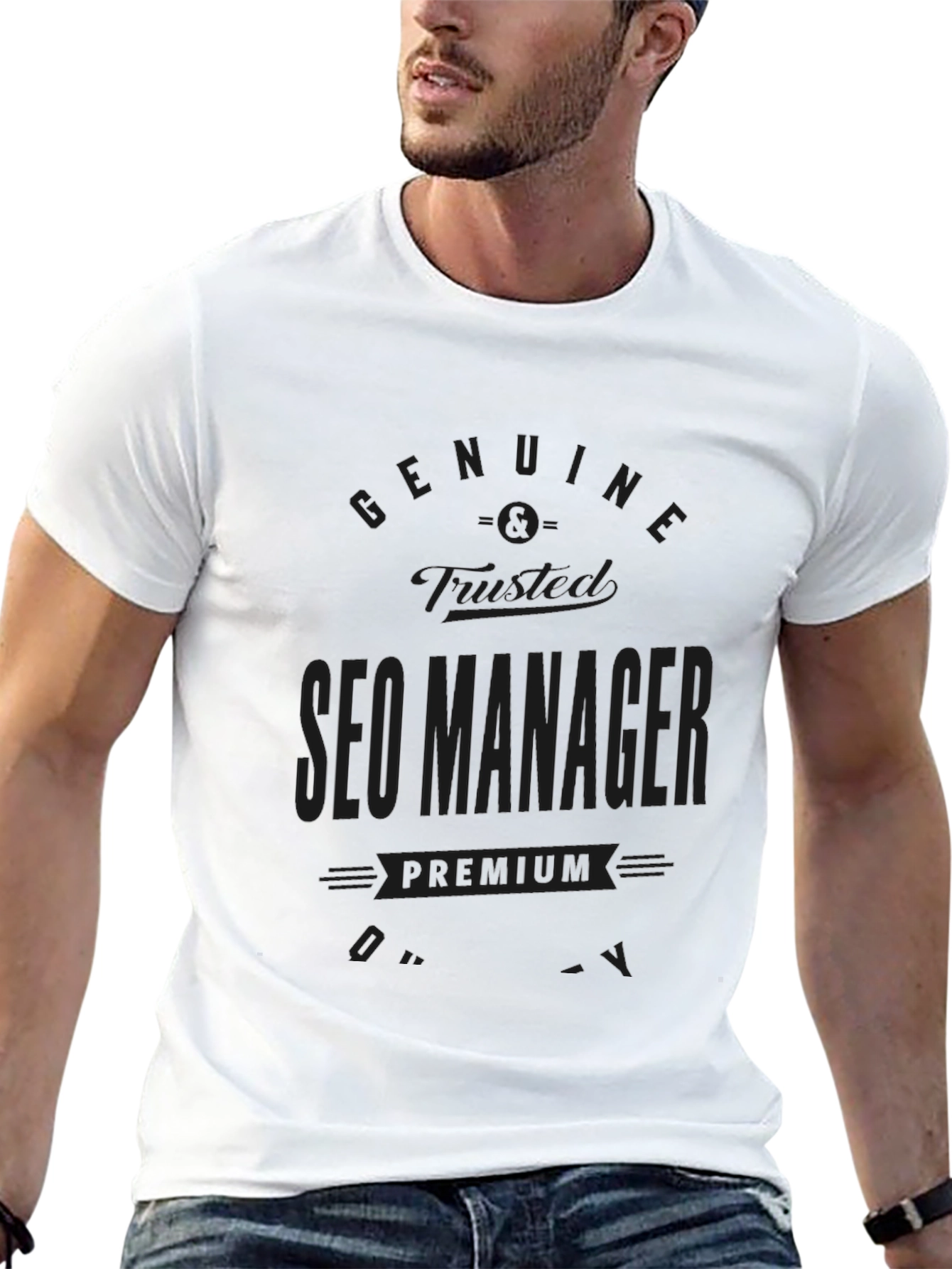 SEO Manager Premium Quality Black T-Shirt