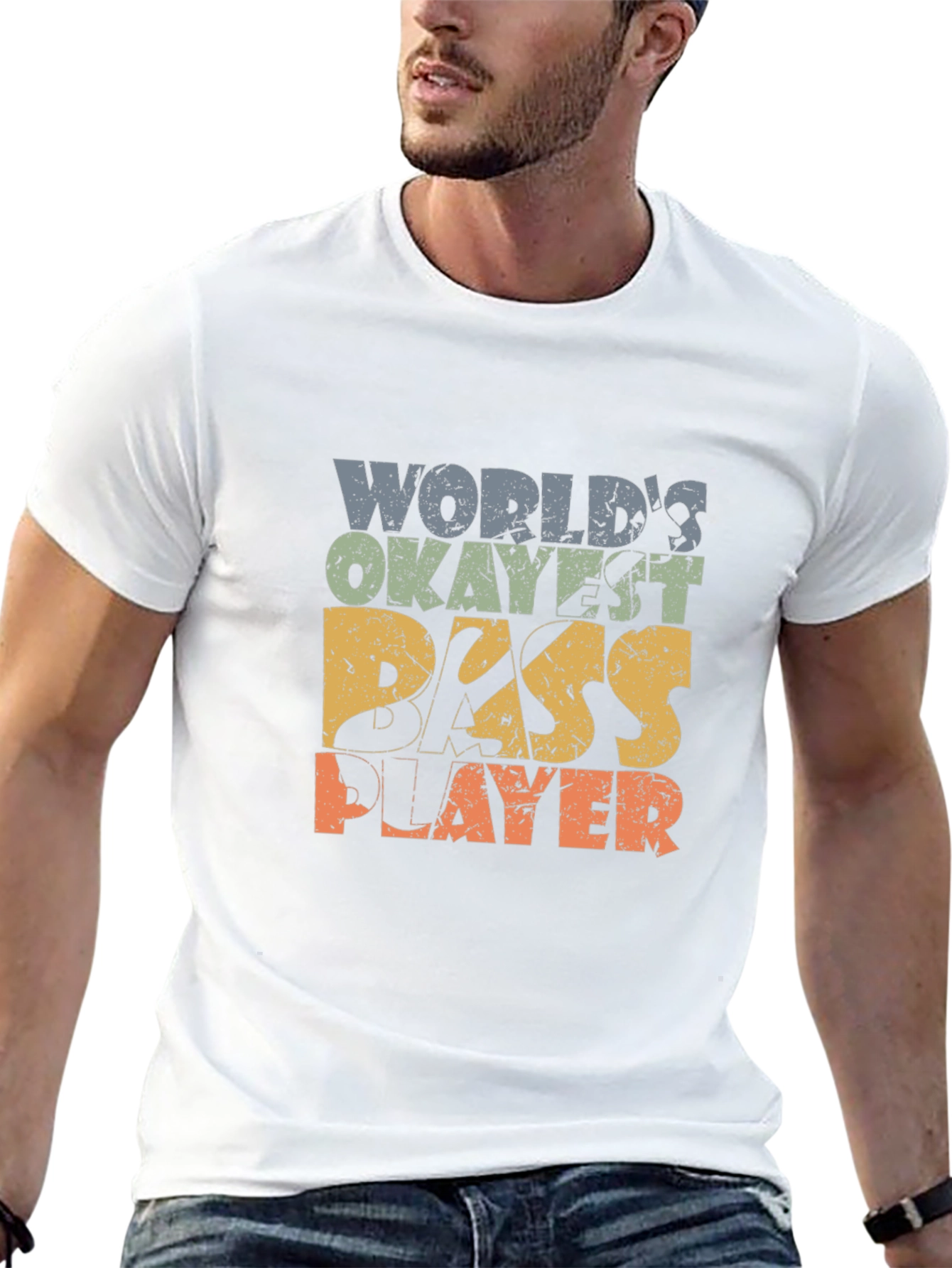 Worlds Okayest Bass Player T-Shirt