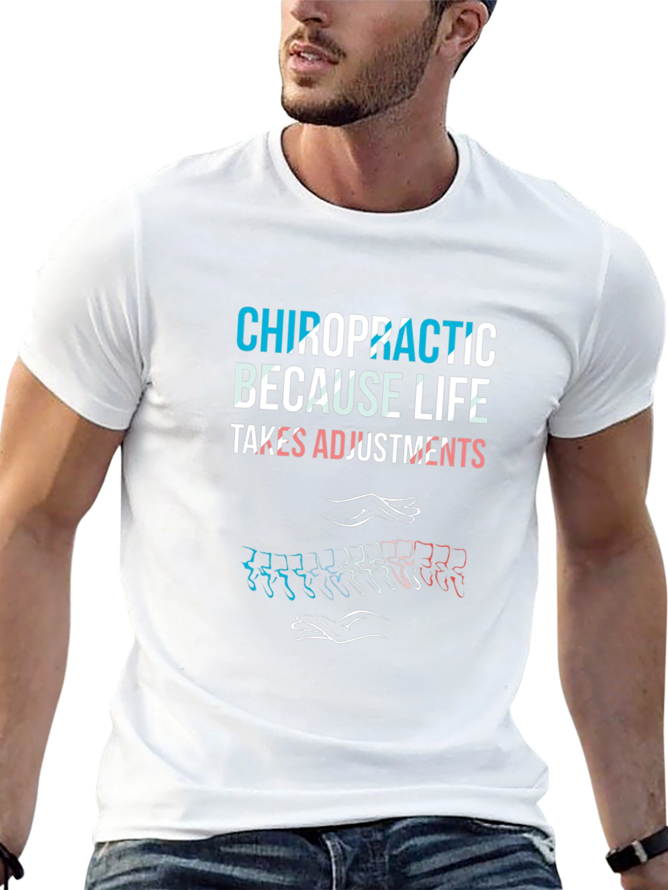 Chiropractic Adjustment T-Shirt - Spine Alignment Tee