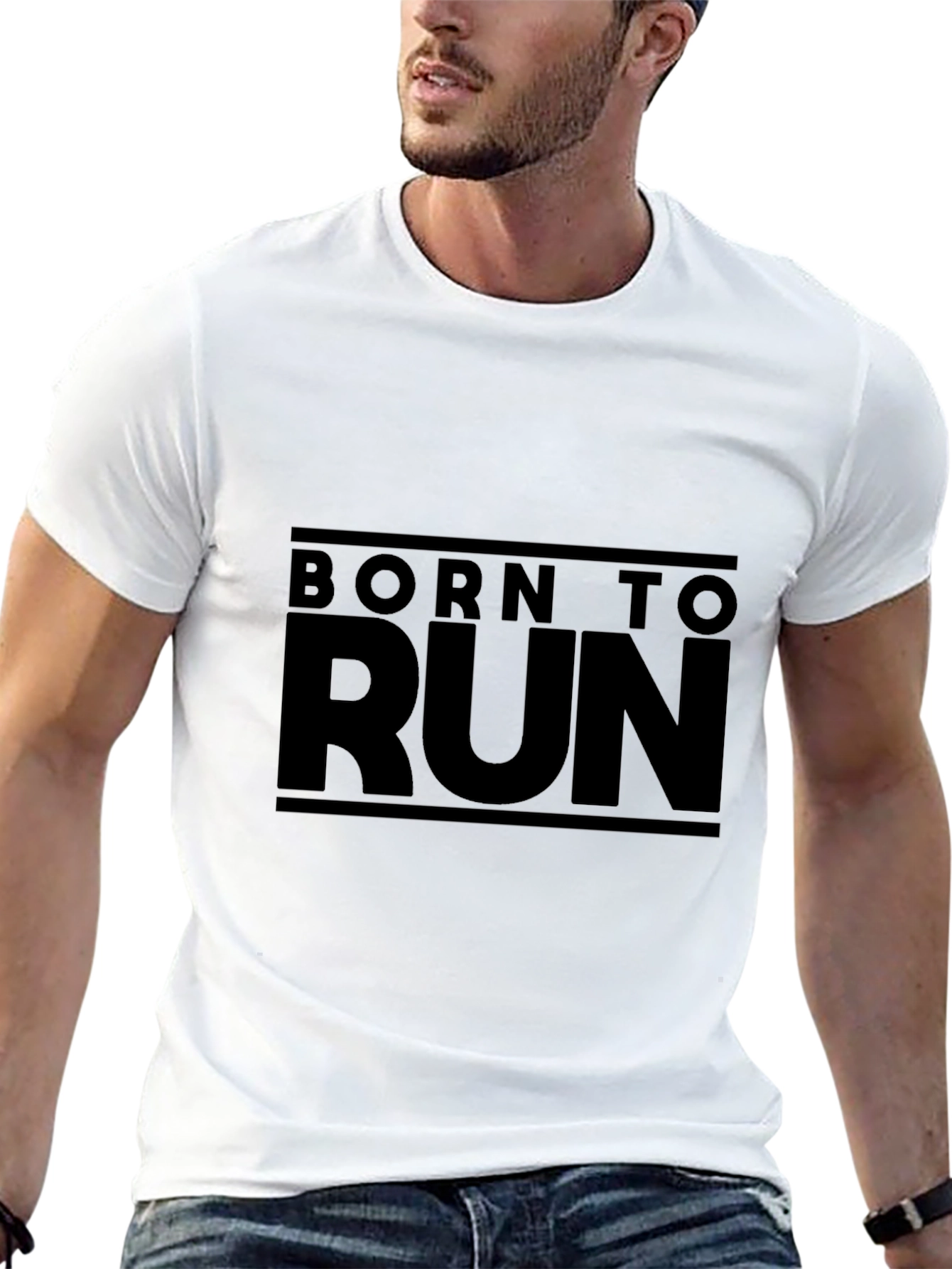 Born to Run Graphic Tee - Black