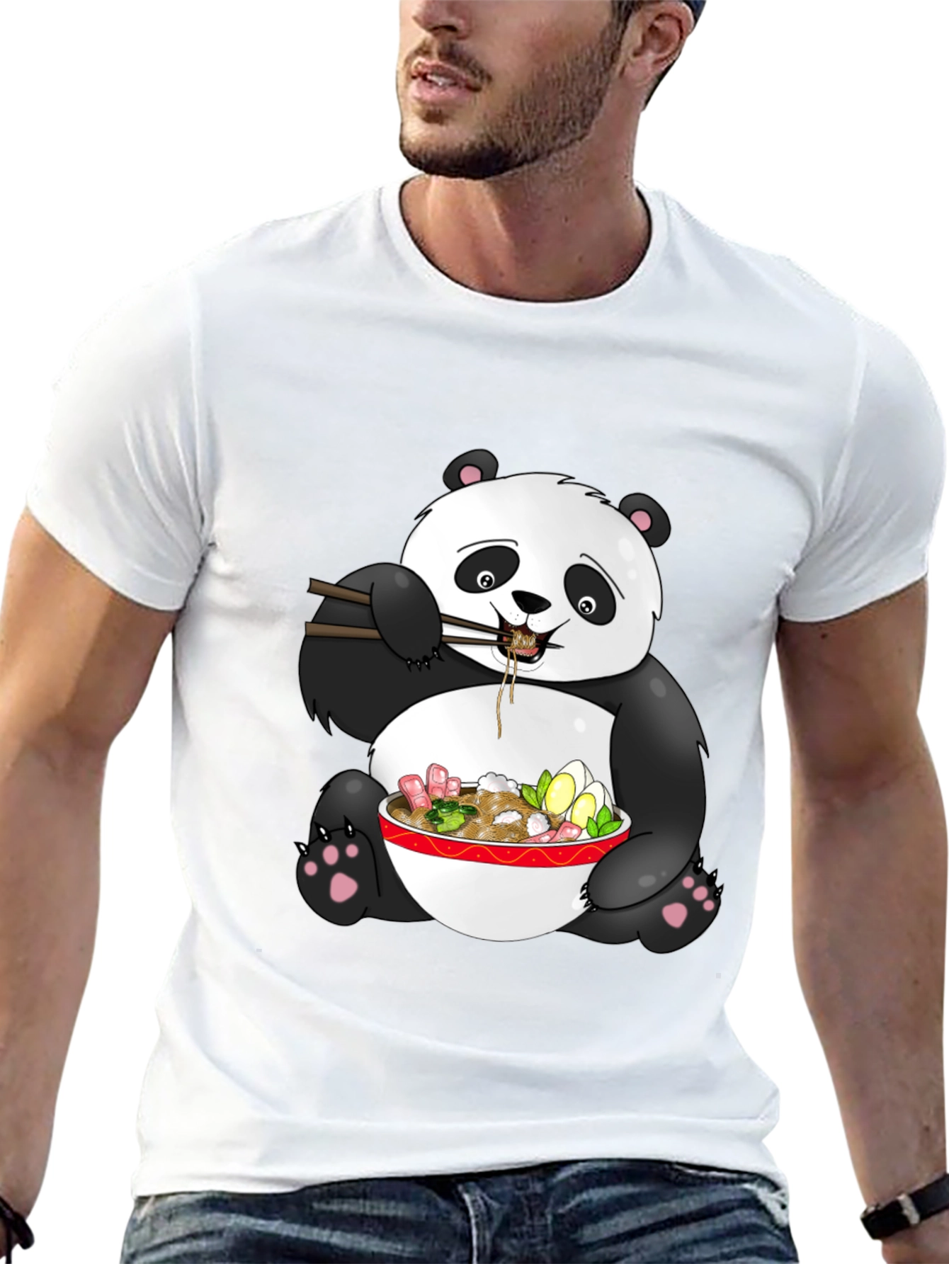 Panda Ramen T-Shirt - Cute Asian Food Tee
