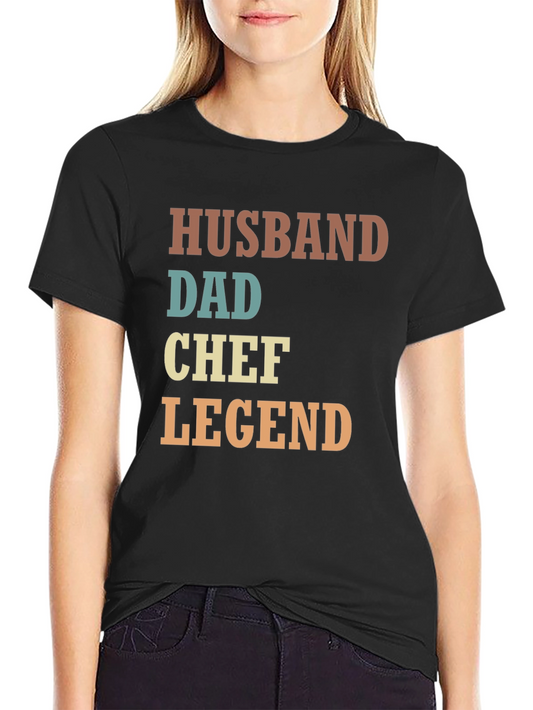 Husband Dad Chef Legend T-Shirt - Perfect Gift for Men