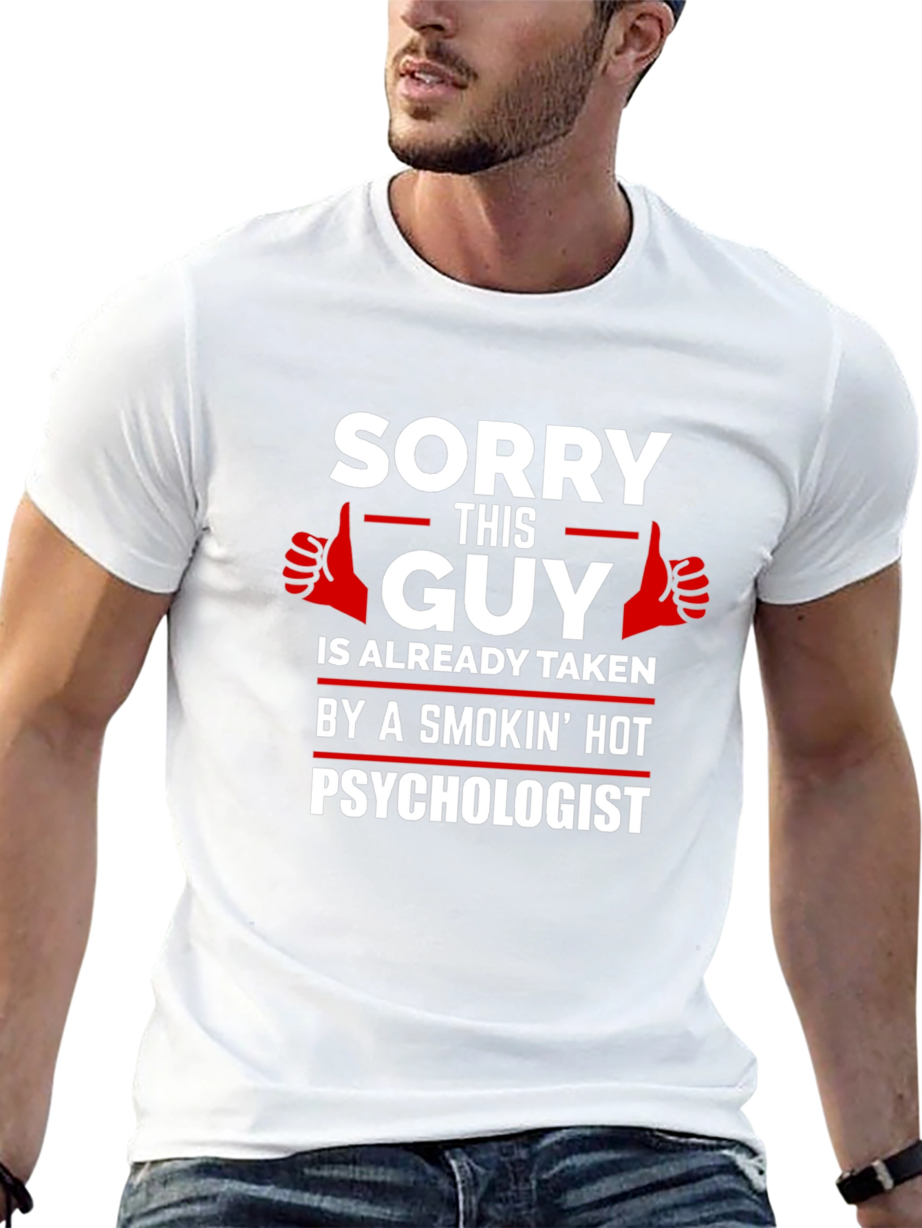 Sorry This Guy is Taken Psychologist T-Shirt
