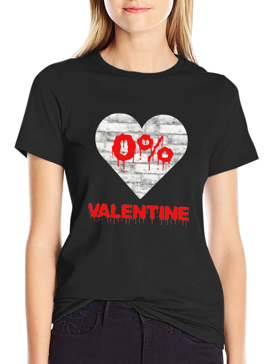 Anti Valentines Day Heart Graphic T-Shirt