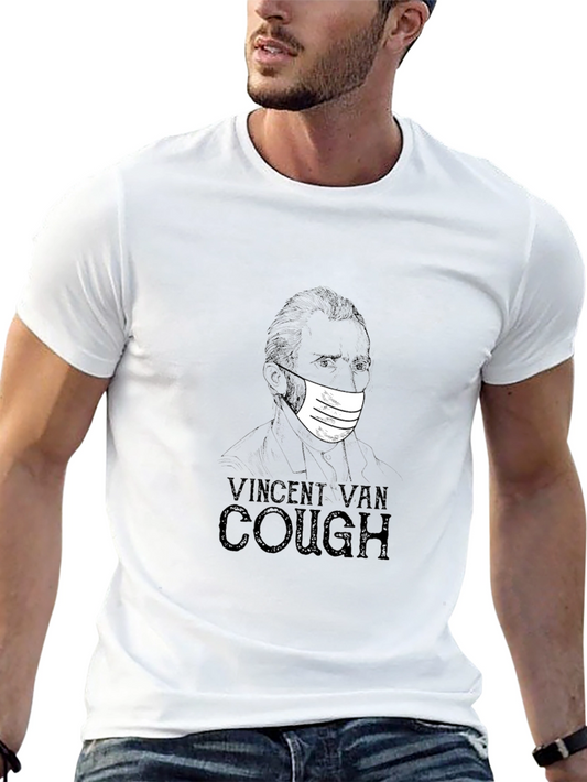 Vincent Van Cough Graphic T-Shirt - Black