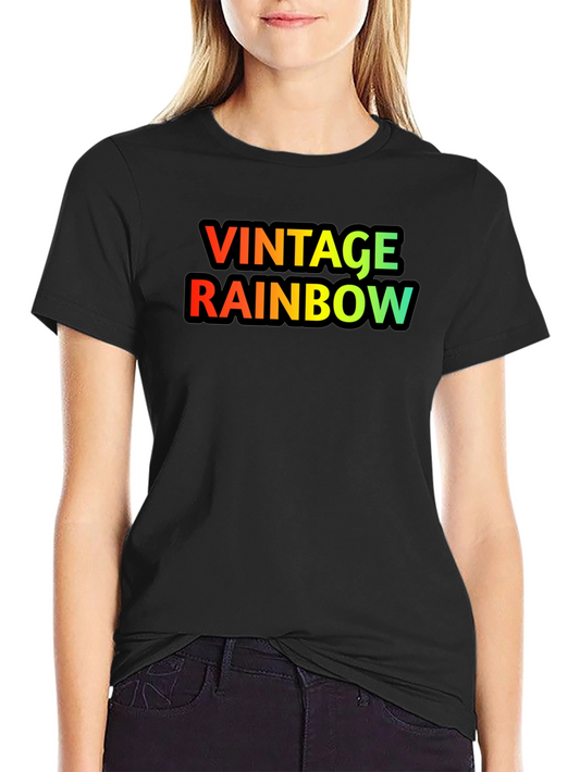 Vintage Rainbow Graphic T-Shirt