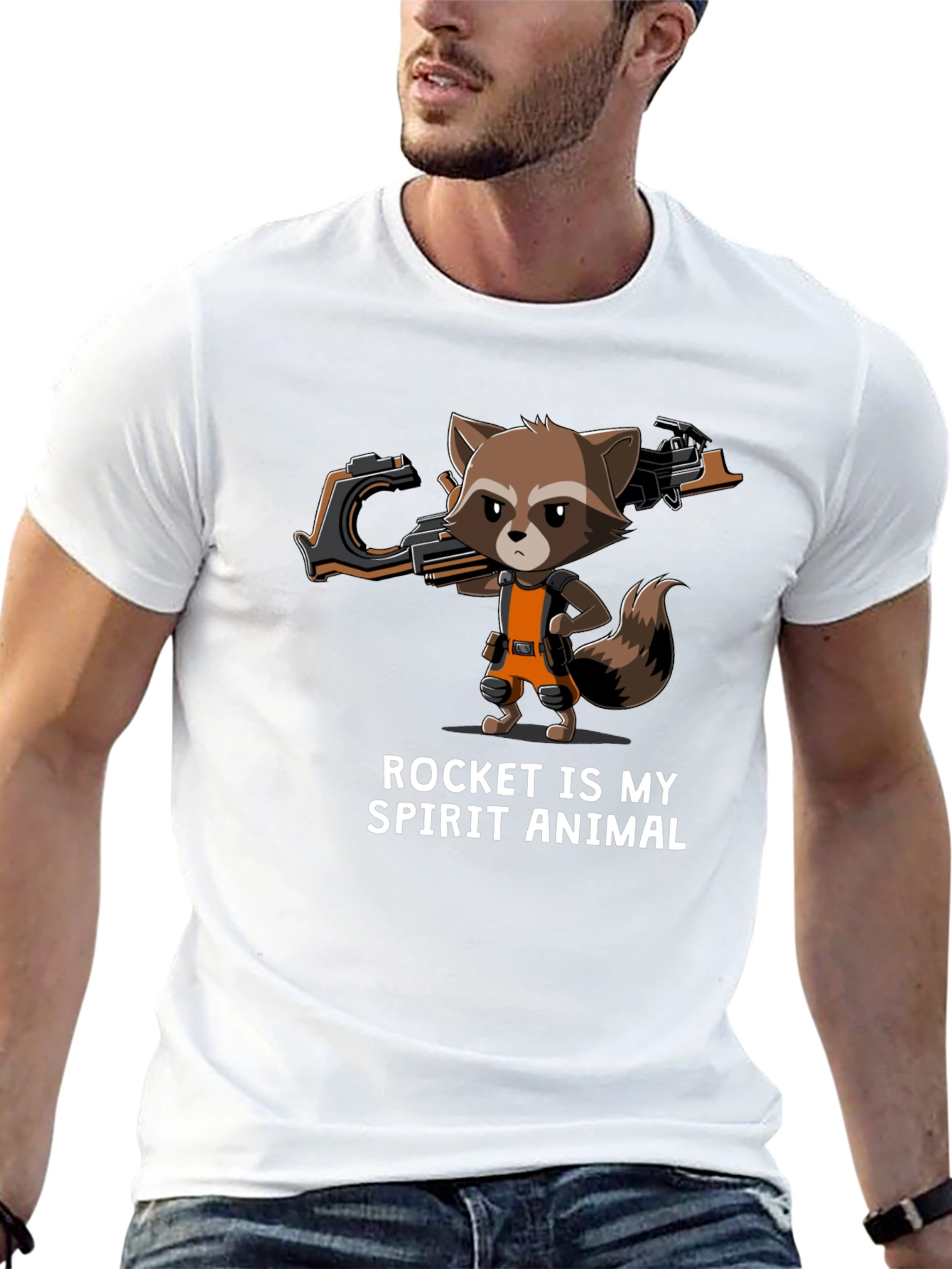 Rocket Raccoon Spirit Animal T-Shirt