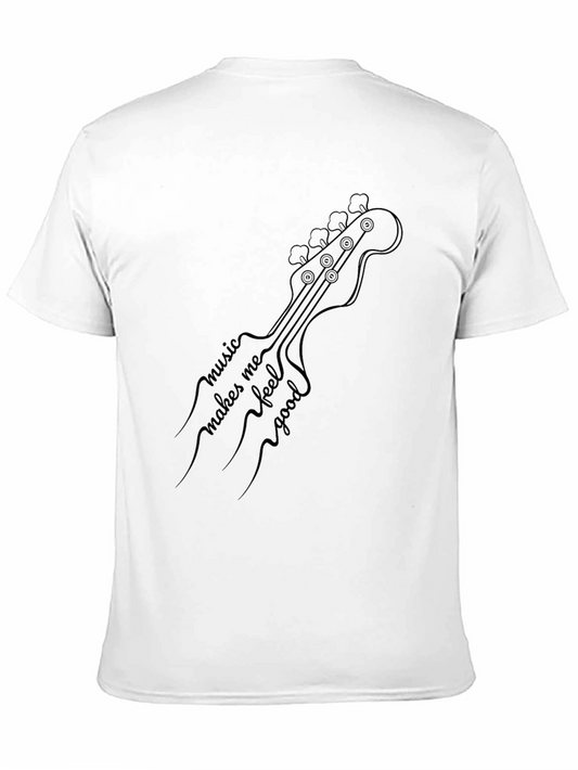 Music Makes Me Feel Good Guitar T-Shirt