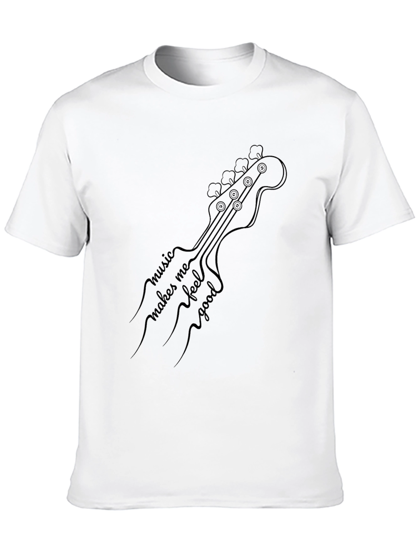 Music Makes Me Feel Good Guitar T-Shirt