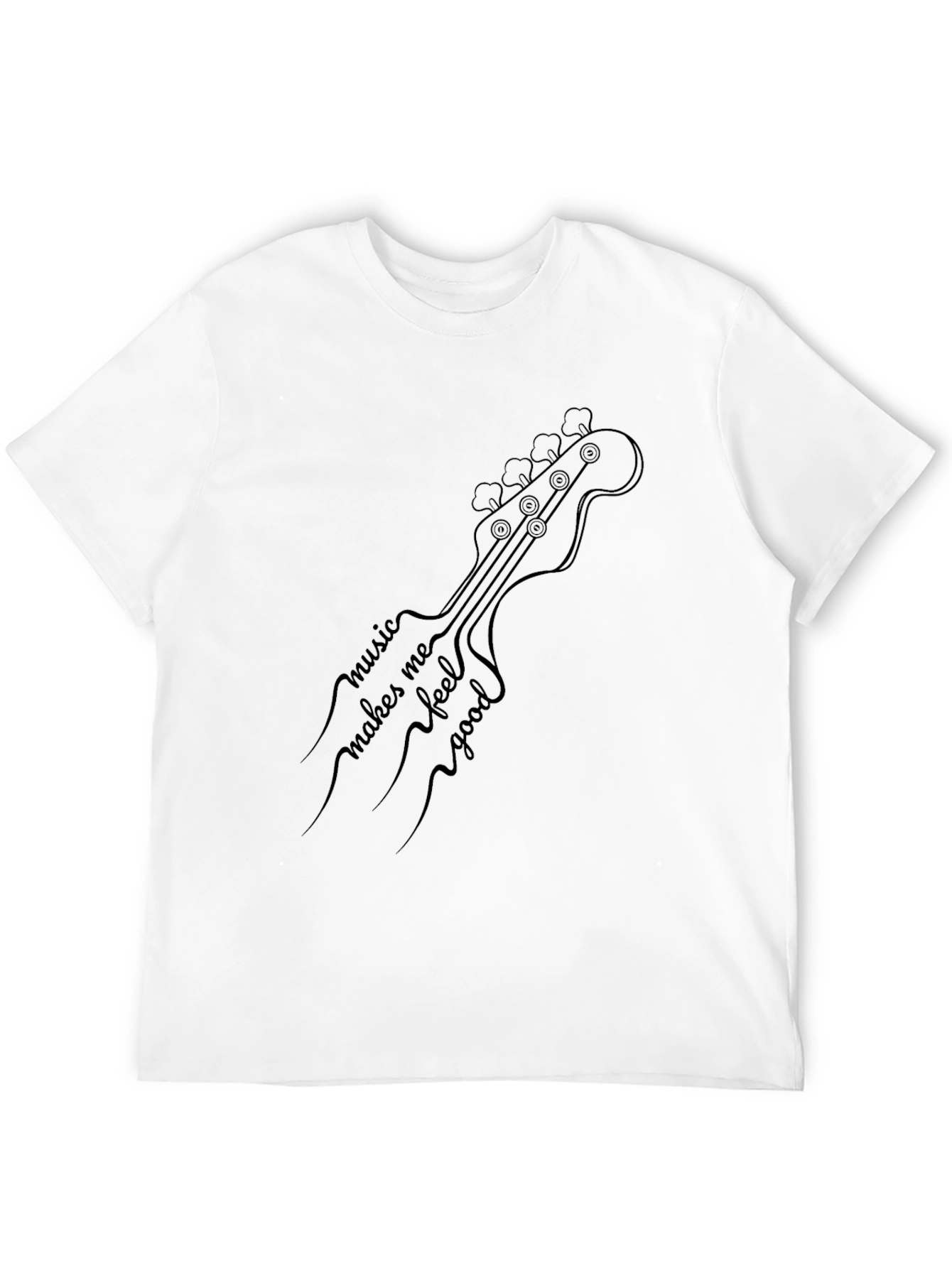 Music Makes Me Feel Good Guitar T-Shirt