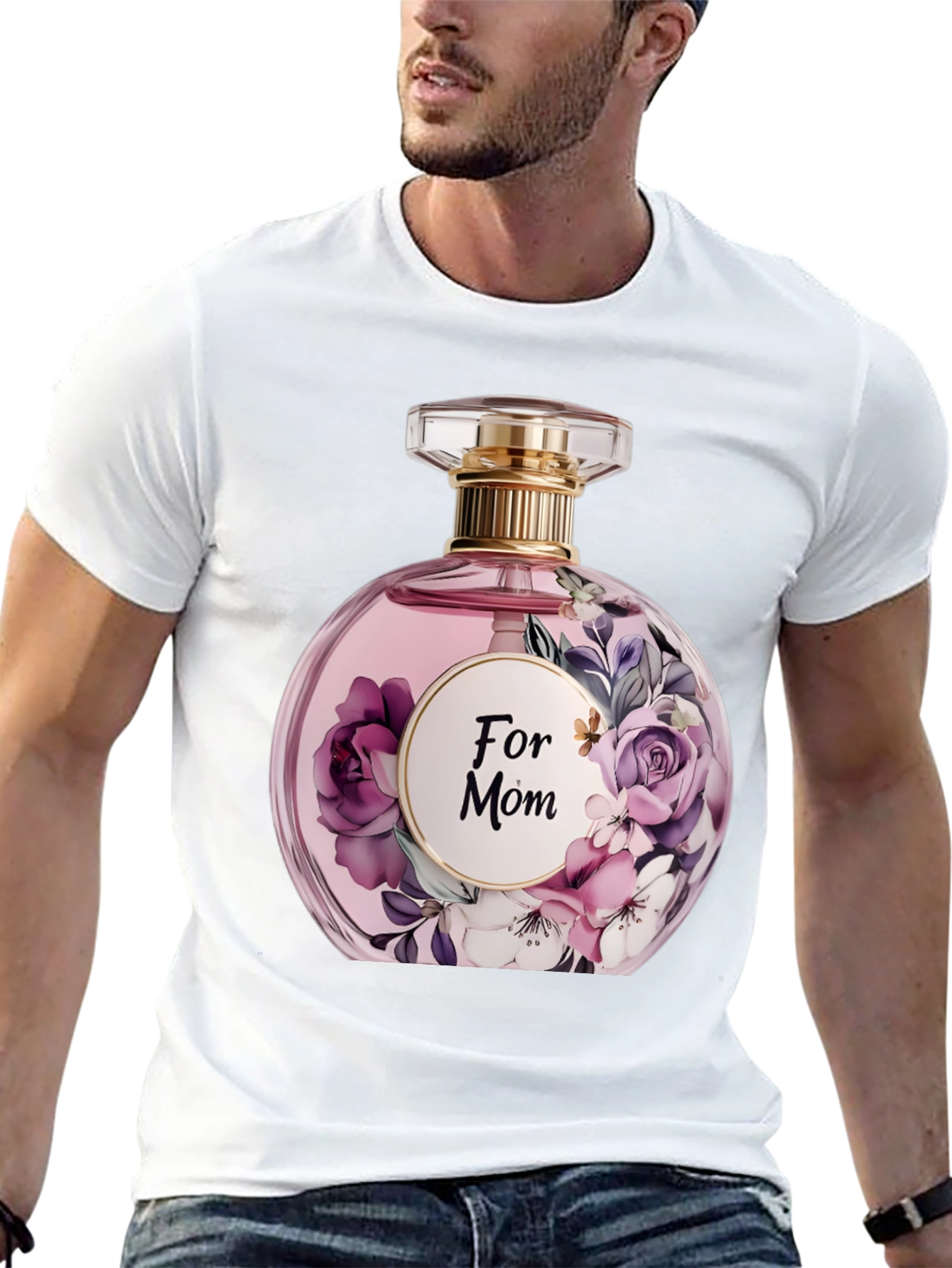 Floral Perfume For Mom Graphic T-Shirt